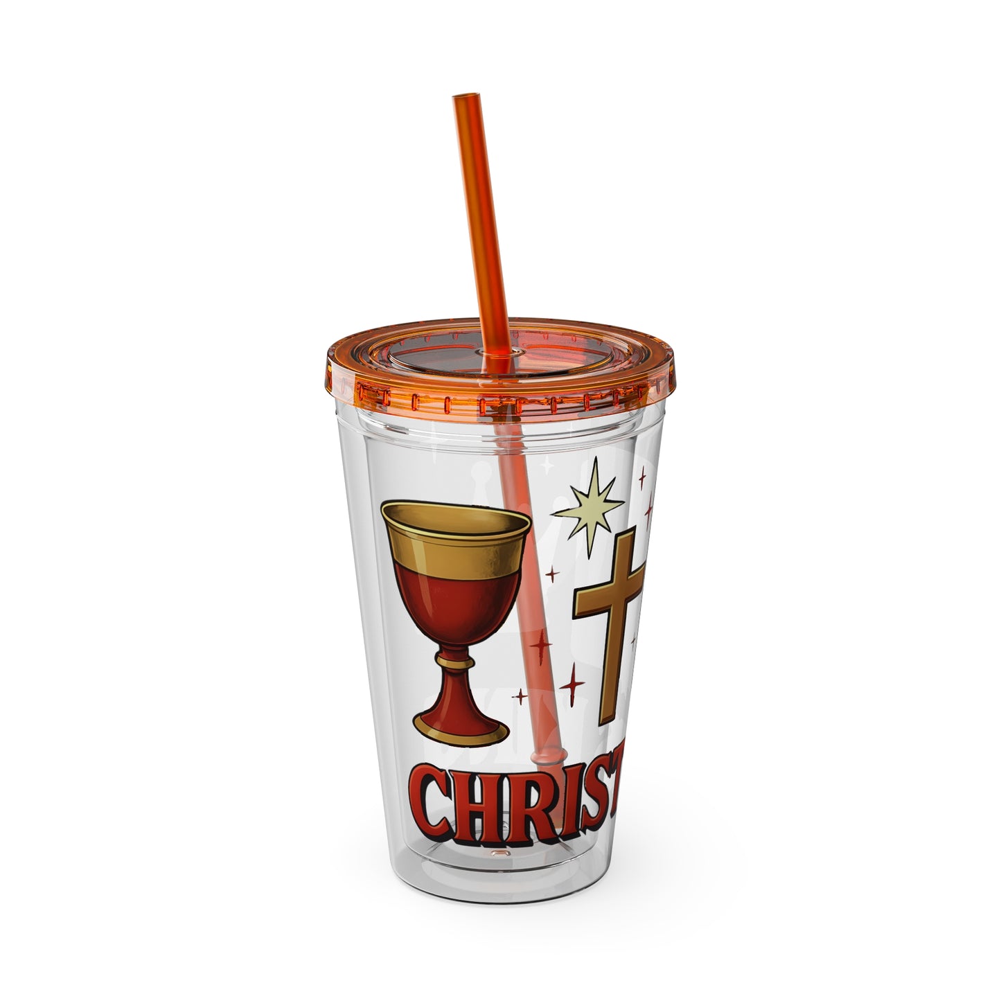 Christ is King Tumbler with Straw, 16oz