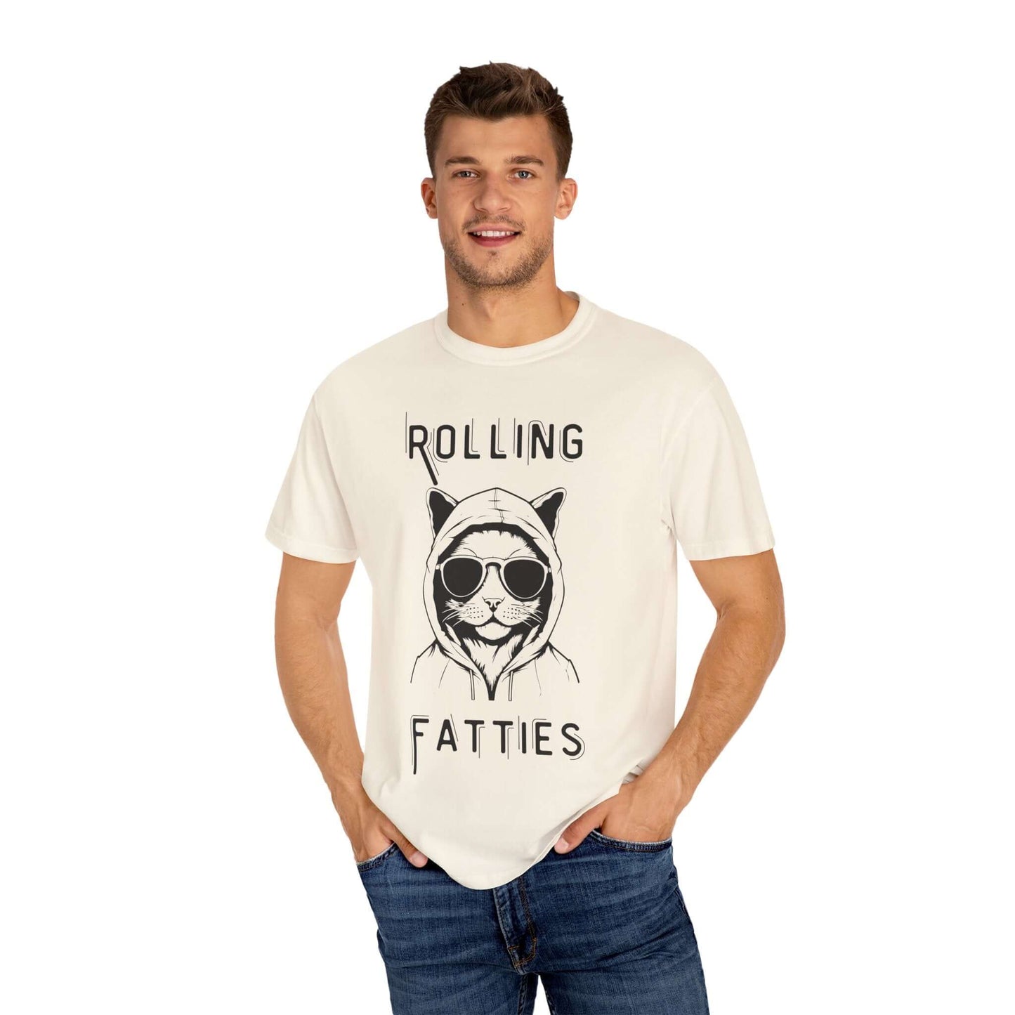 Rolling Fatties Funny Cat T-Shirt