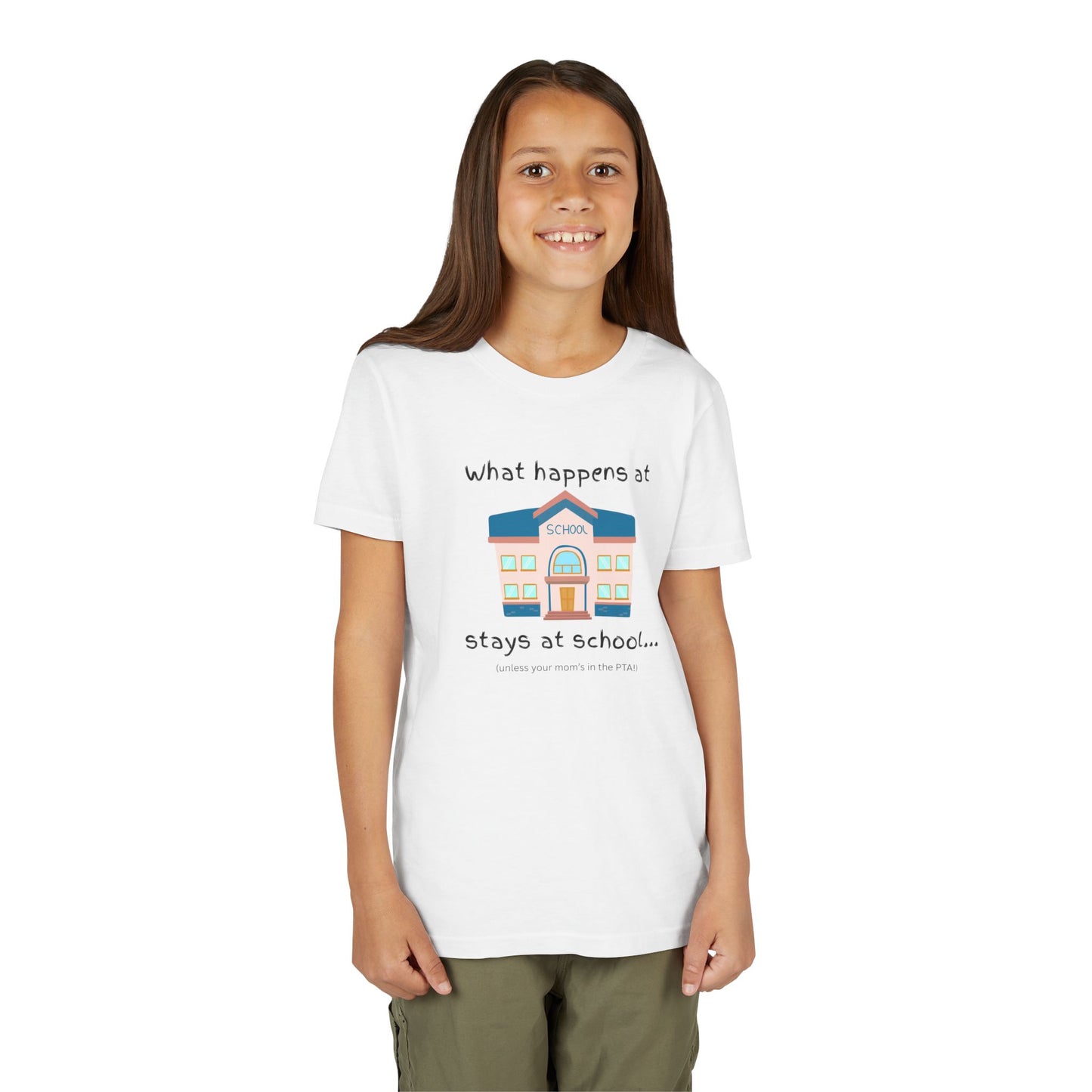 What happens at school stays at school t-shirt humor