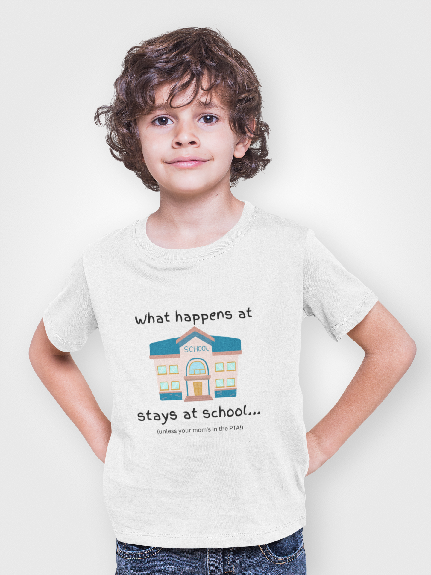 What happens at school stays at school t-shirt humor