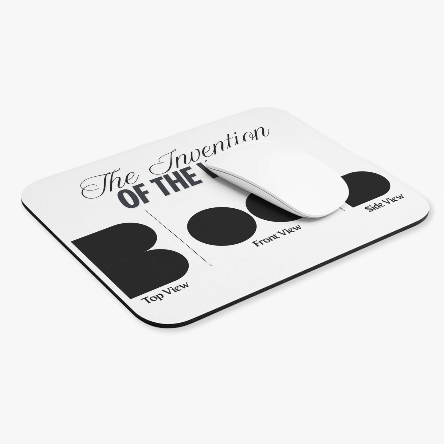 Mouse Pad - The Invention of the Word "Boob" Humorous Design
