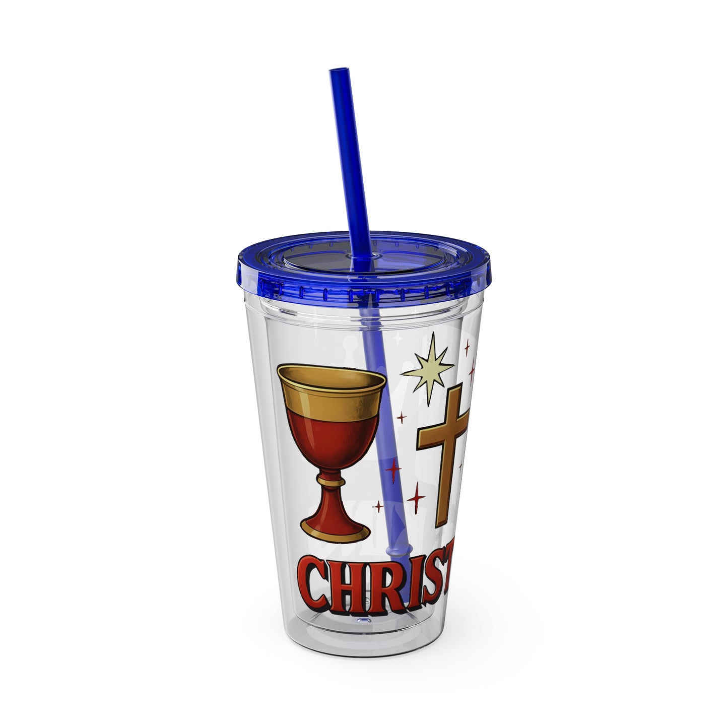 Christ is King Tumbler with Straw, 16oz