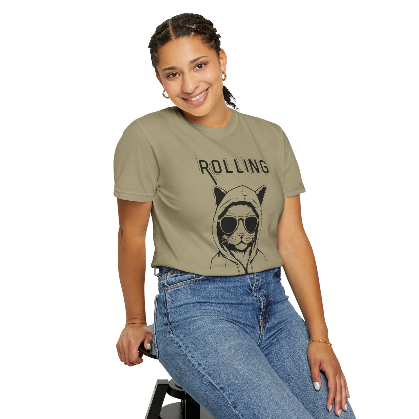 Rolling Fatties Funny Cat T-Shirt