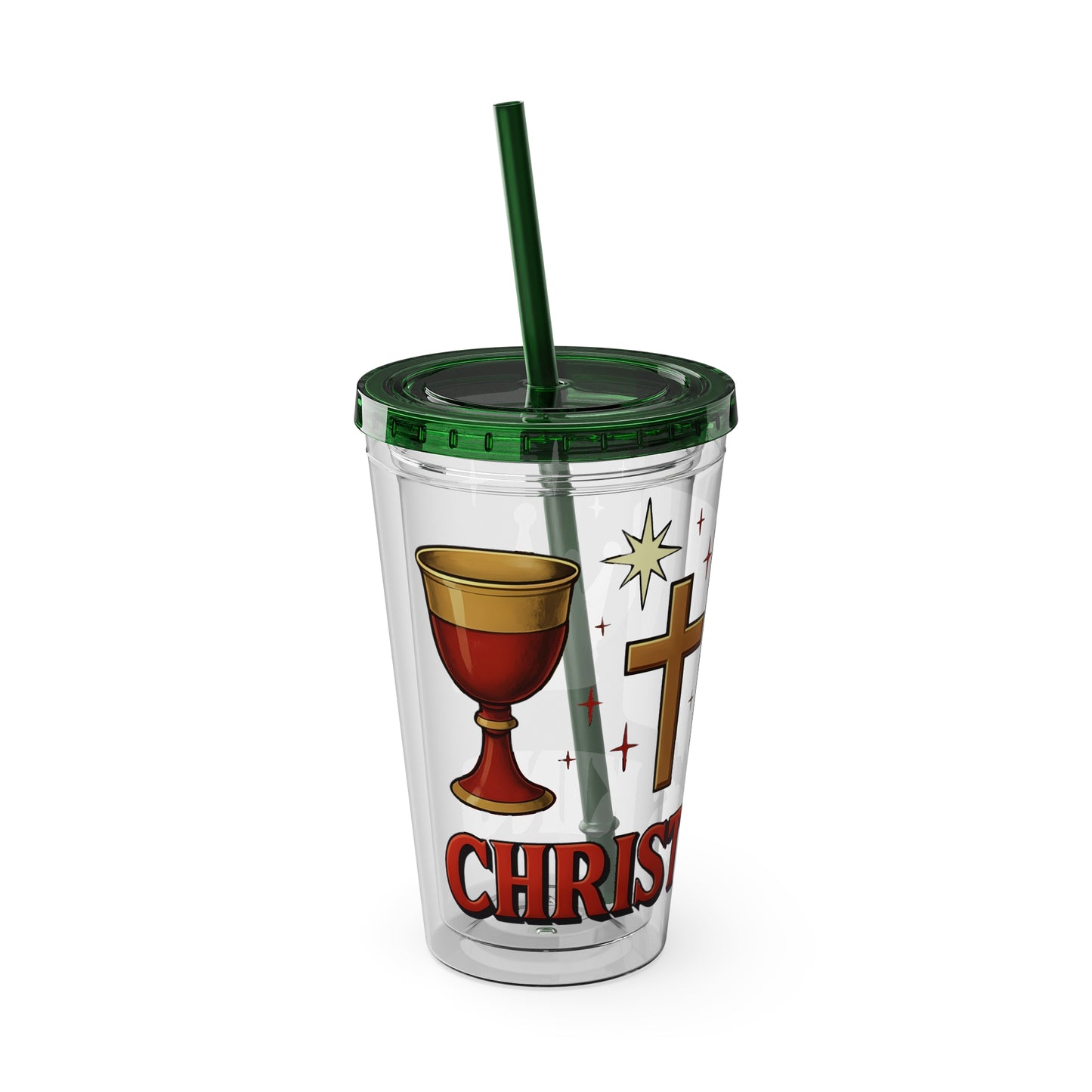 Christ is King Tumbler with Straw, 16oz