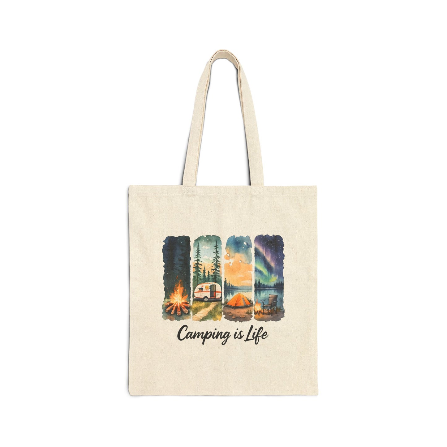 Camping is Life Tote Bag - Eco-friendly Shopping and Gift for Adventurers