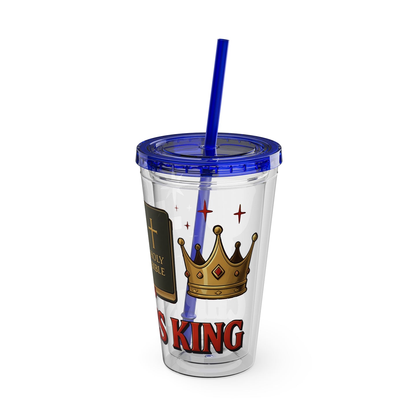Christ is King Tumbler with Straw, 16oz