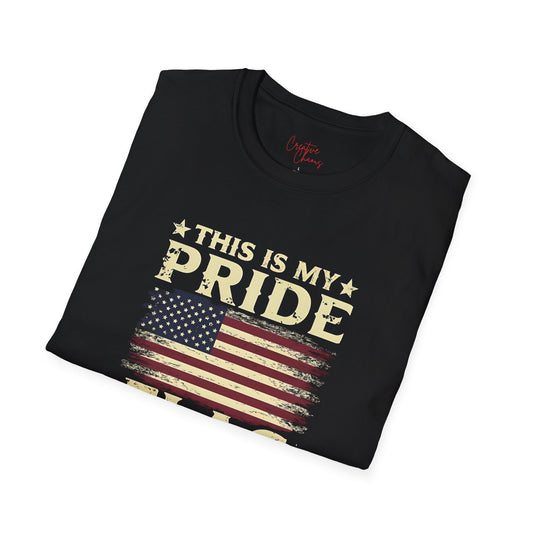 US Flag Pride T-Shirt - Unisex Softstyle - Casual Wear - Gift Ideas