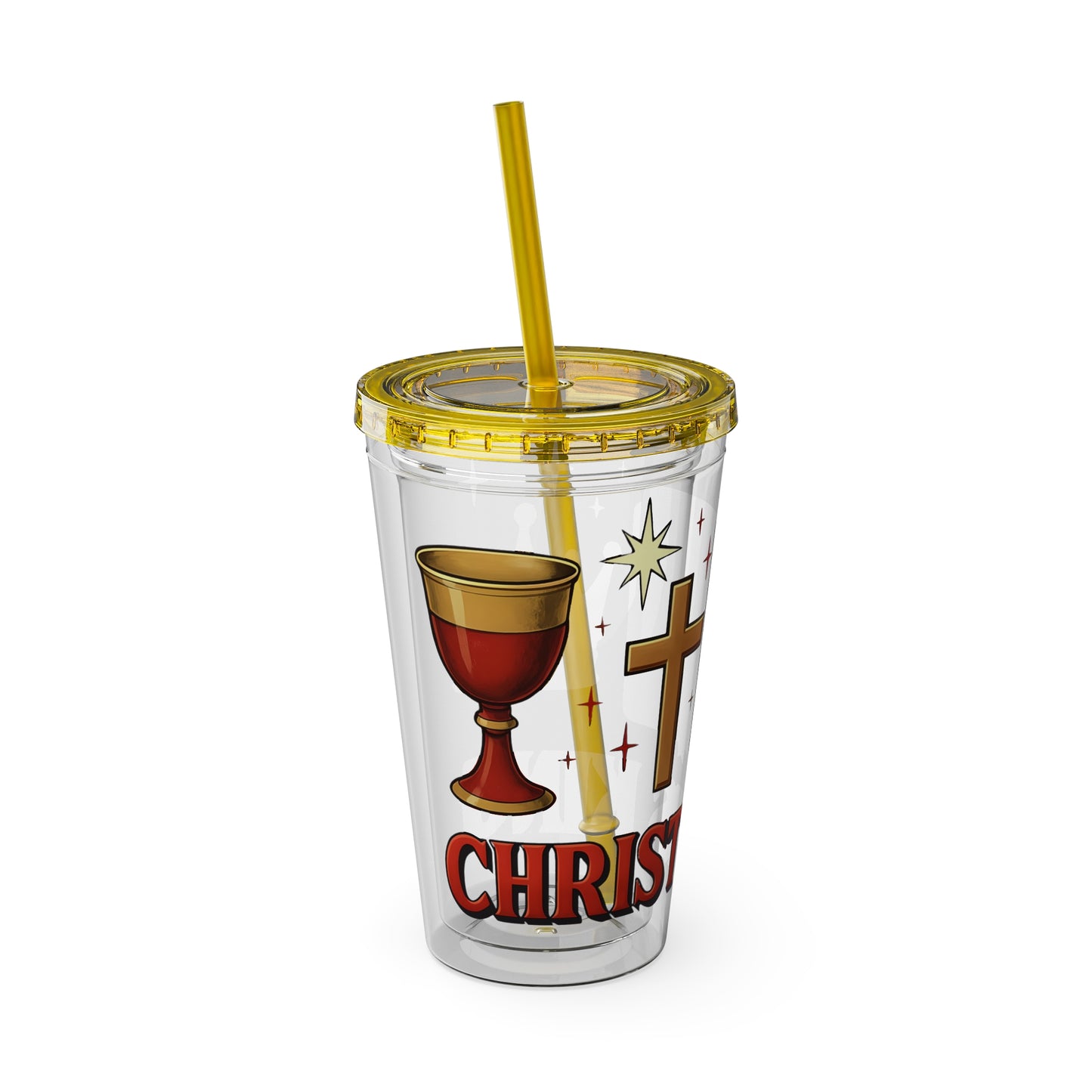 Christ is King Tumbler with Straw, 16oz