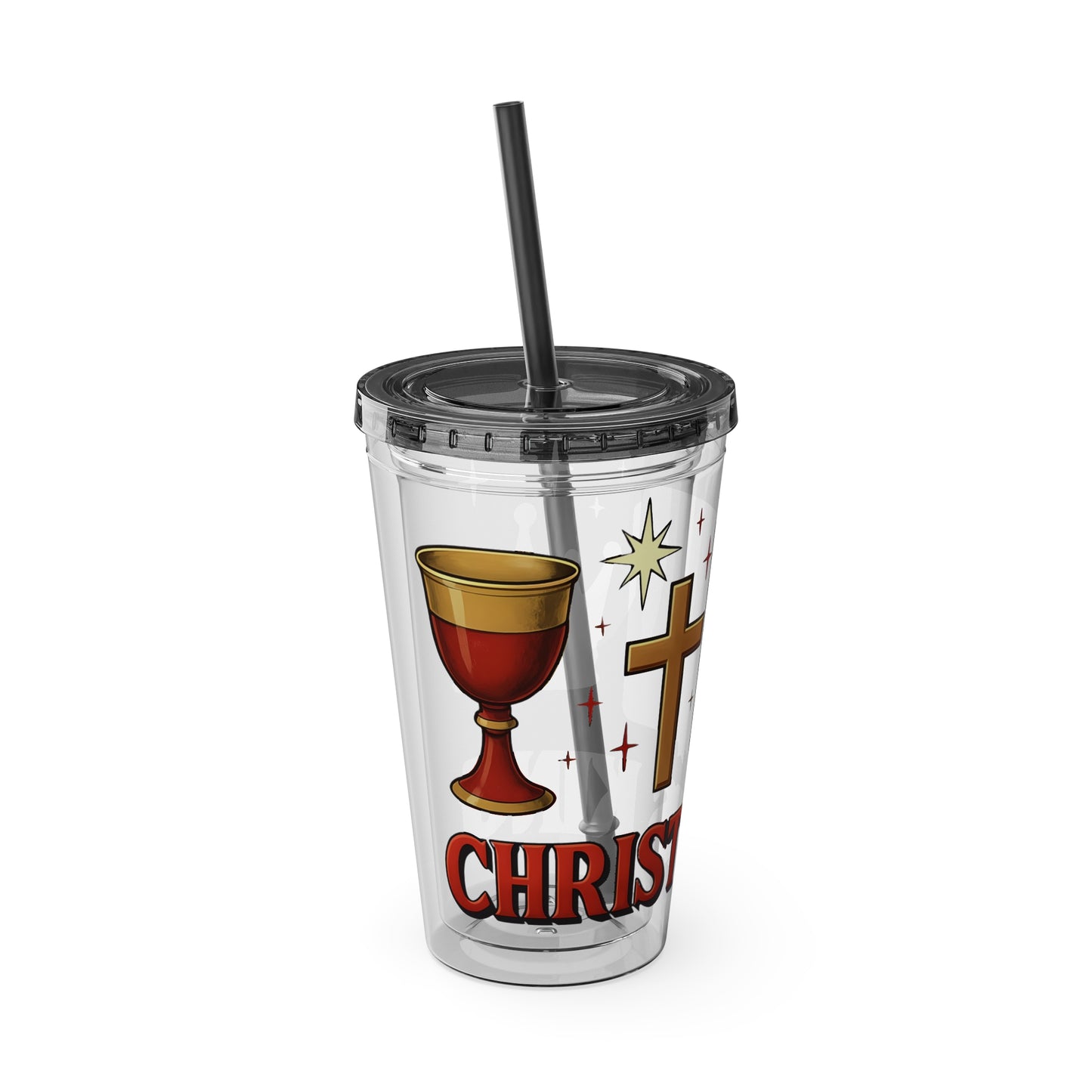 Christ is King Tumbler with Straw, 16oz