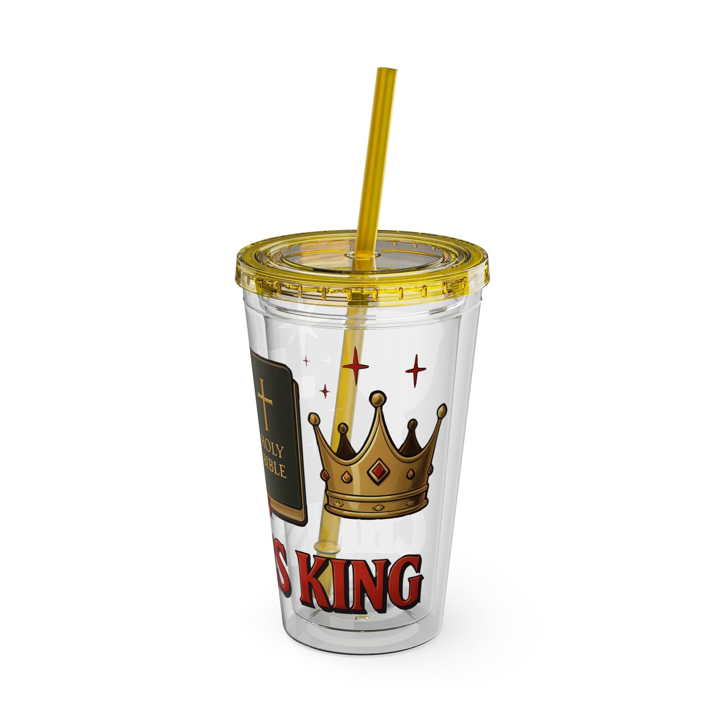 Christ is King Tumbler with Straw, 16oz
