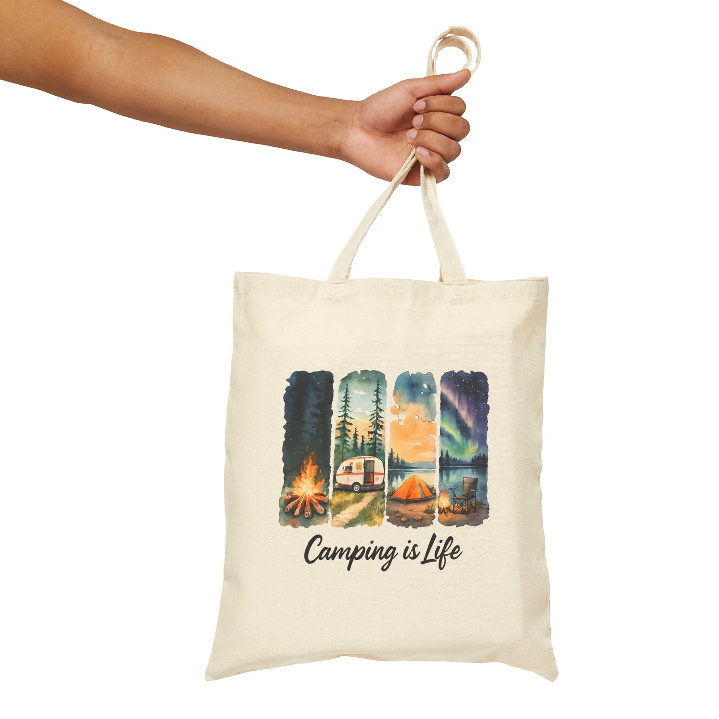 Camping is Life Tote Bag - Eco-friendly Shopping and Gift for Adventurers