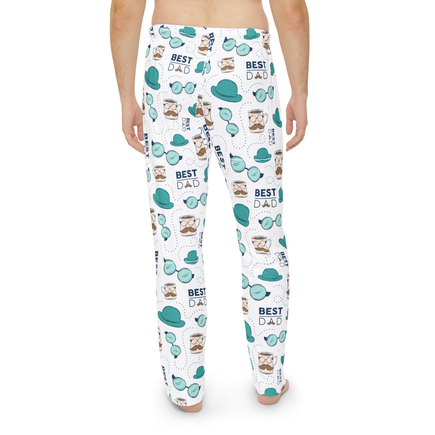 Best Dad Men's Pajama Pants, Comfy Sleepwear, Father's Day Gift, Relaxation Pants, Fun Patterned Lounge Bottoms