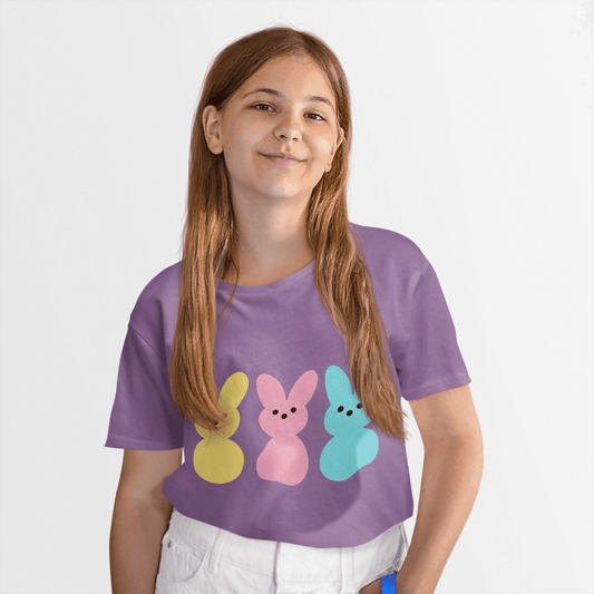 Adorable Bunny Tee for Girls – Bright, Bold & Playful!