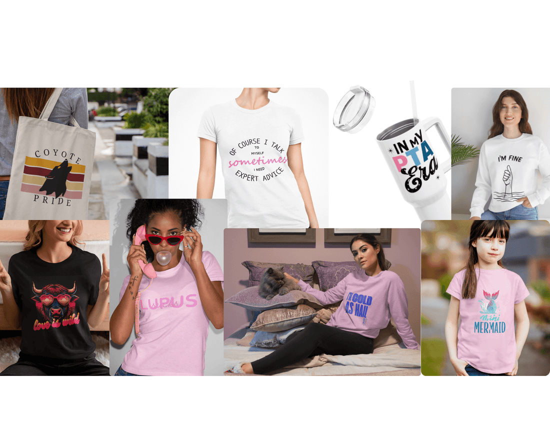 Express Yourself with Our Trendy Custom Apparel and Accessories!