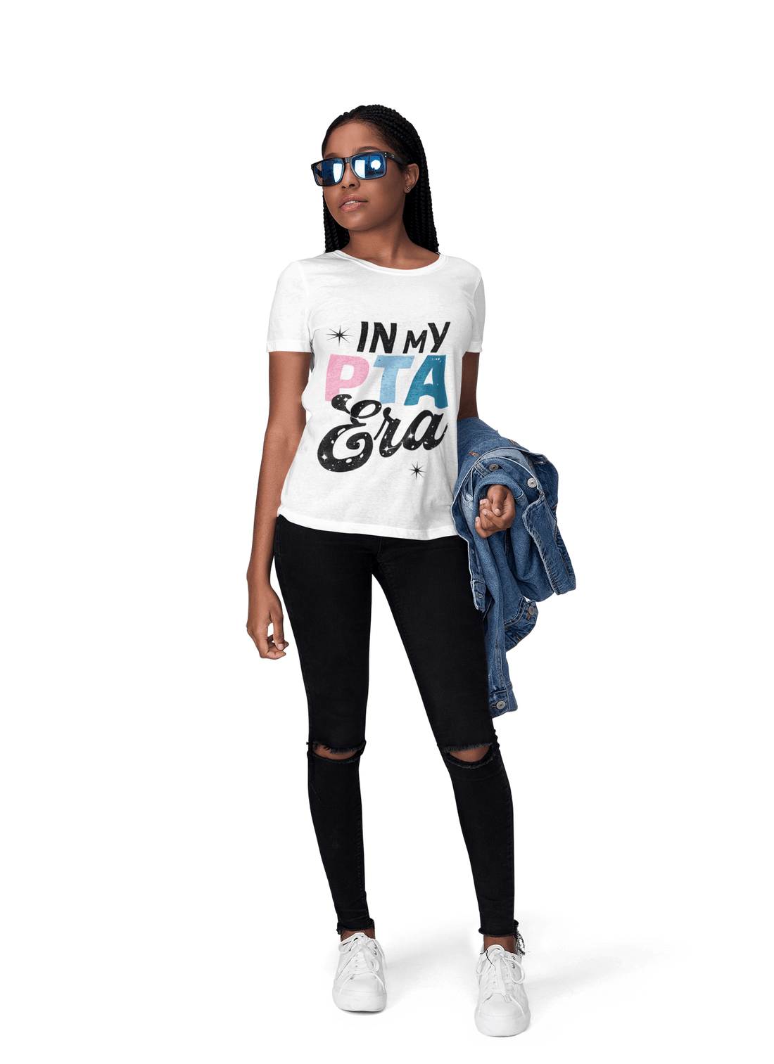 Sleek, Stylish, and PTA Proud – Our White “In My PTA Era” Tee
