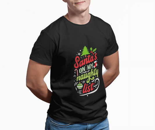 Festive & Funny: Naughty List Christmas Tees for Everyone!