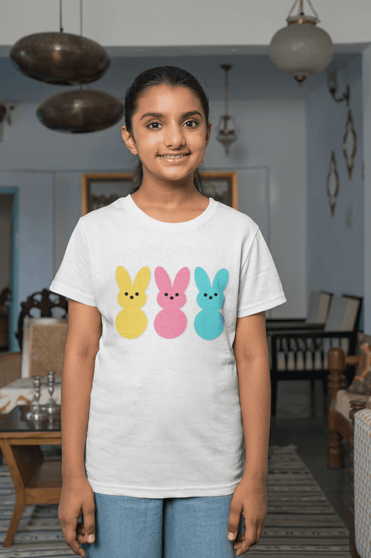 Charming Bunny T-Shirt for Girls – Colorful, Cute, and Comfy!
