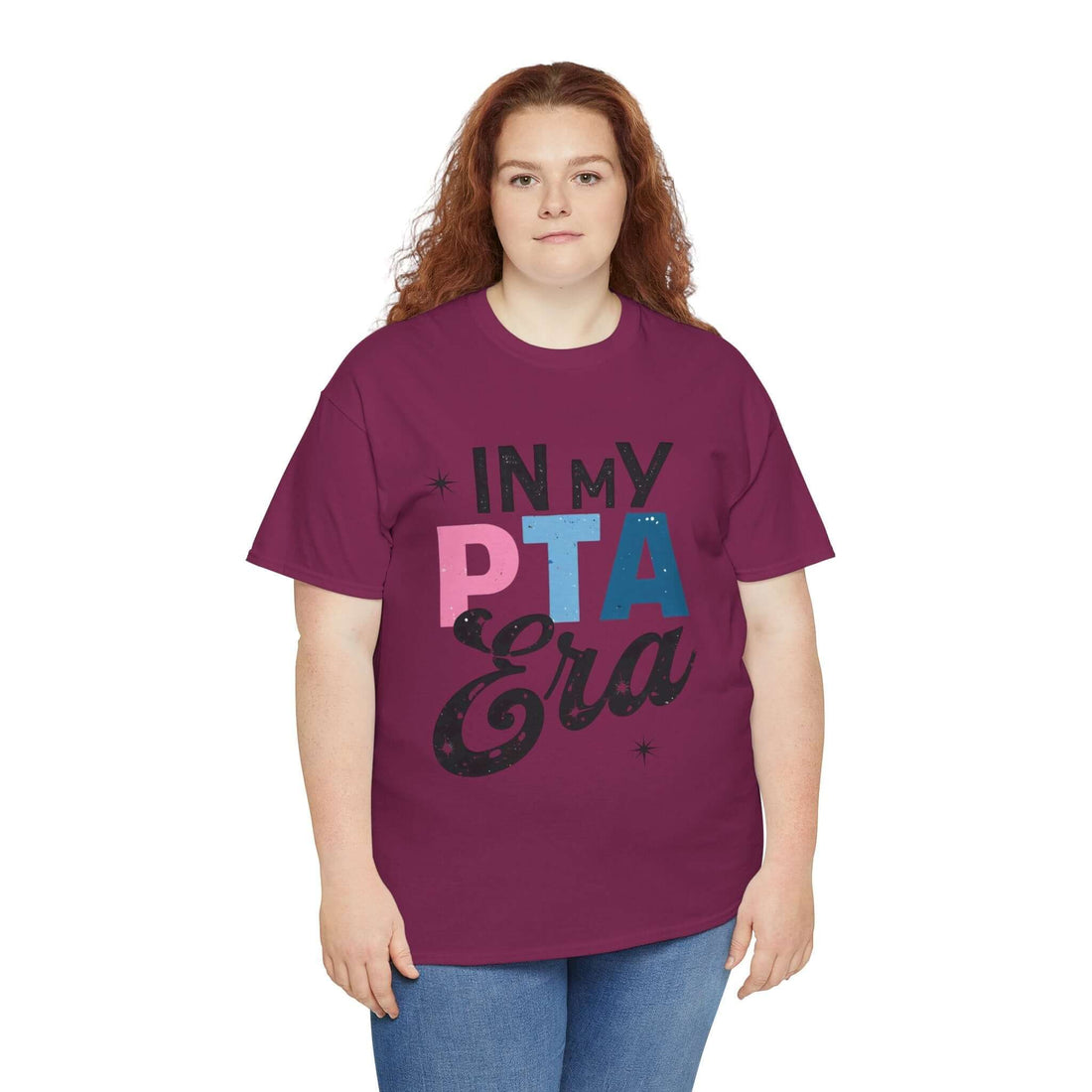 Rock the PTA Scene in Our Maroon “In My PTA Era” T-Shirt