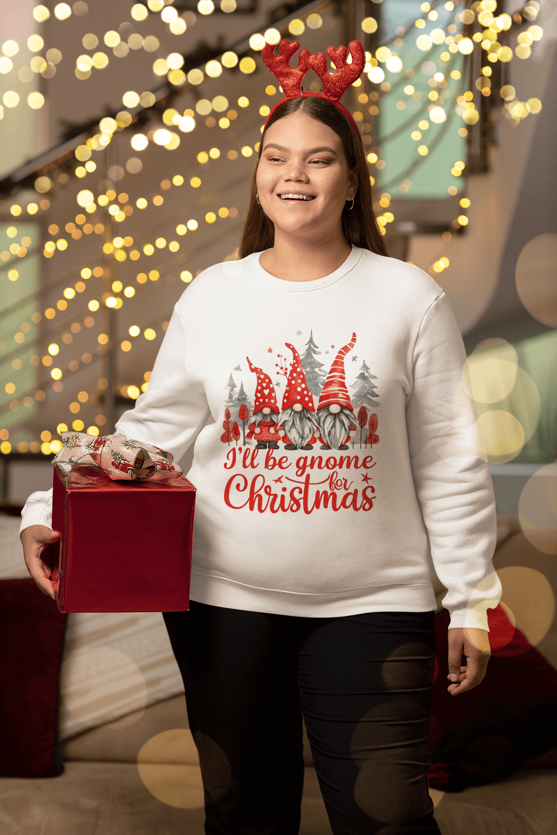 Gnome for the Holidays – Cozy Christmas Sweatshirt