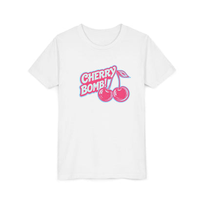Youth Cherry Bomb Graphic Tee - Fun Summer Shirt