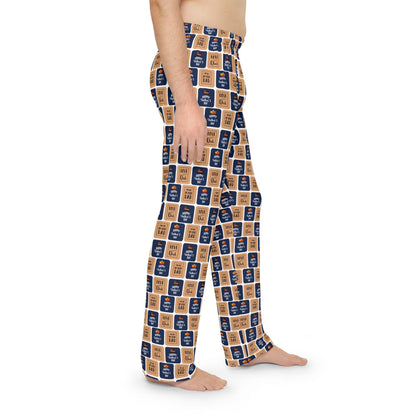 Cozy Men's Pajama Pants with Fun Print, Lounge Wear, Sleep Pants, Gift for Him, Relaxation Outfit, Holiday Gift Idea