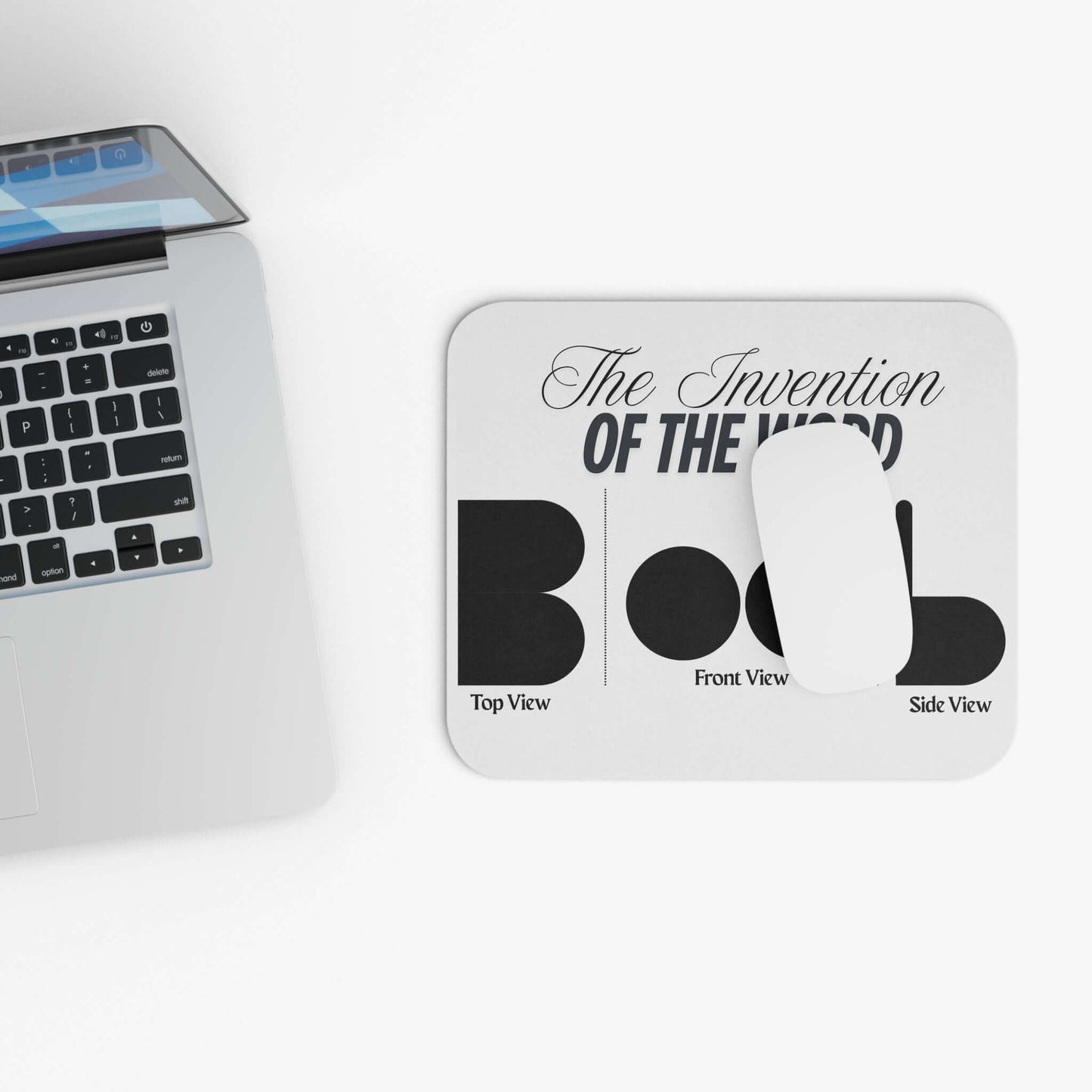 Mouse Pad - The Invention of the Word "Boob" Humorous Design
