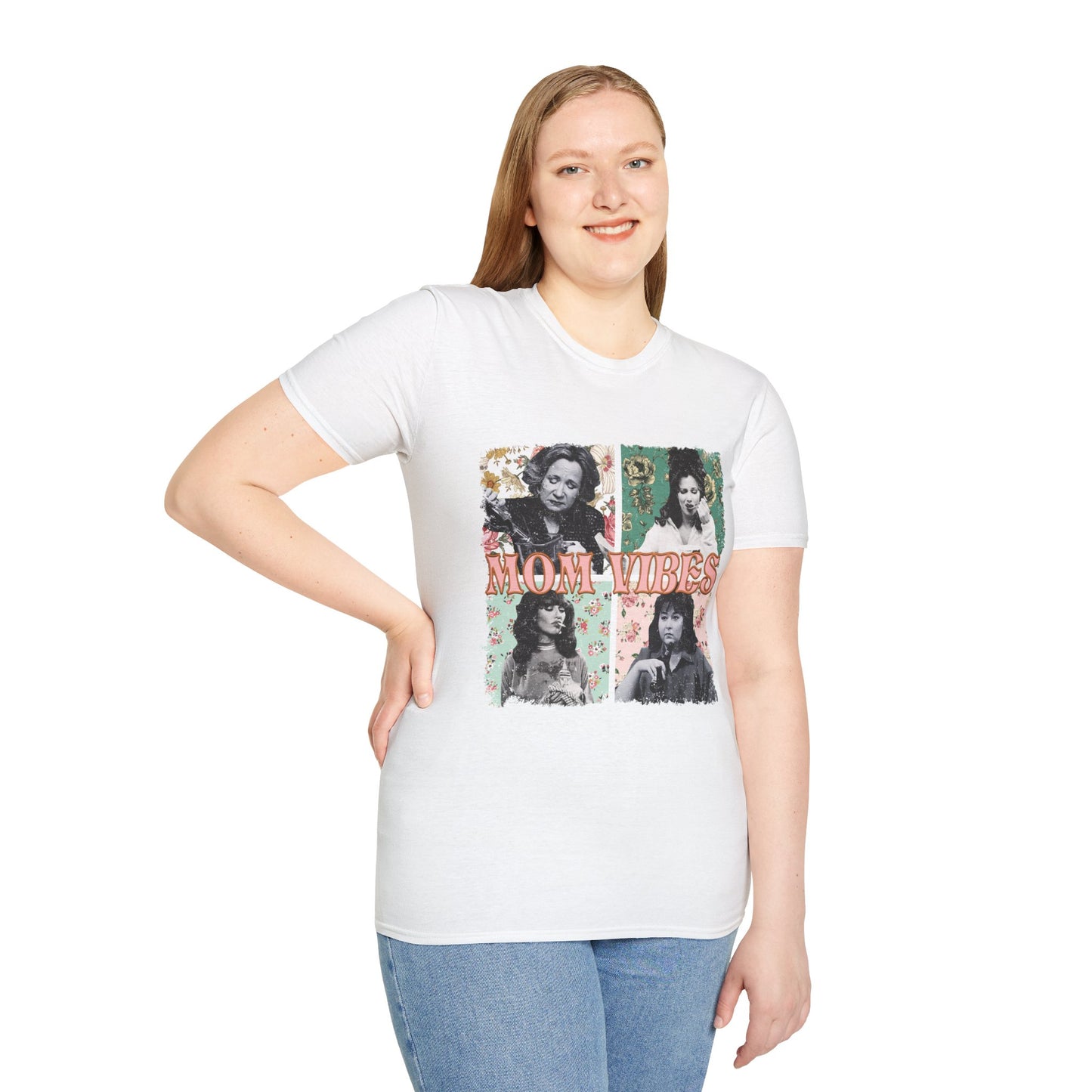90s Mom Vibes Vintage Collage T-Shirt