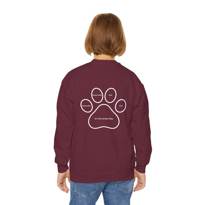 Youth Coyote Sweatshirt, Cozy Crewneck for Kids, School Spirit Apparel