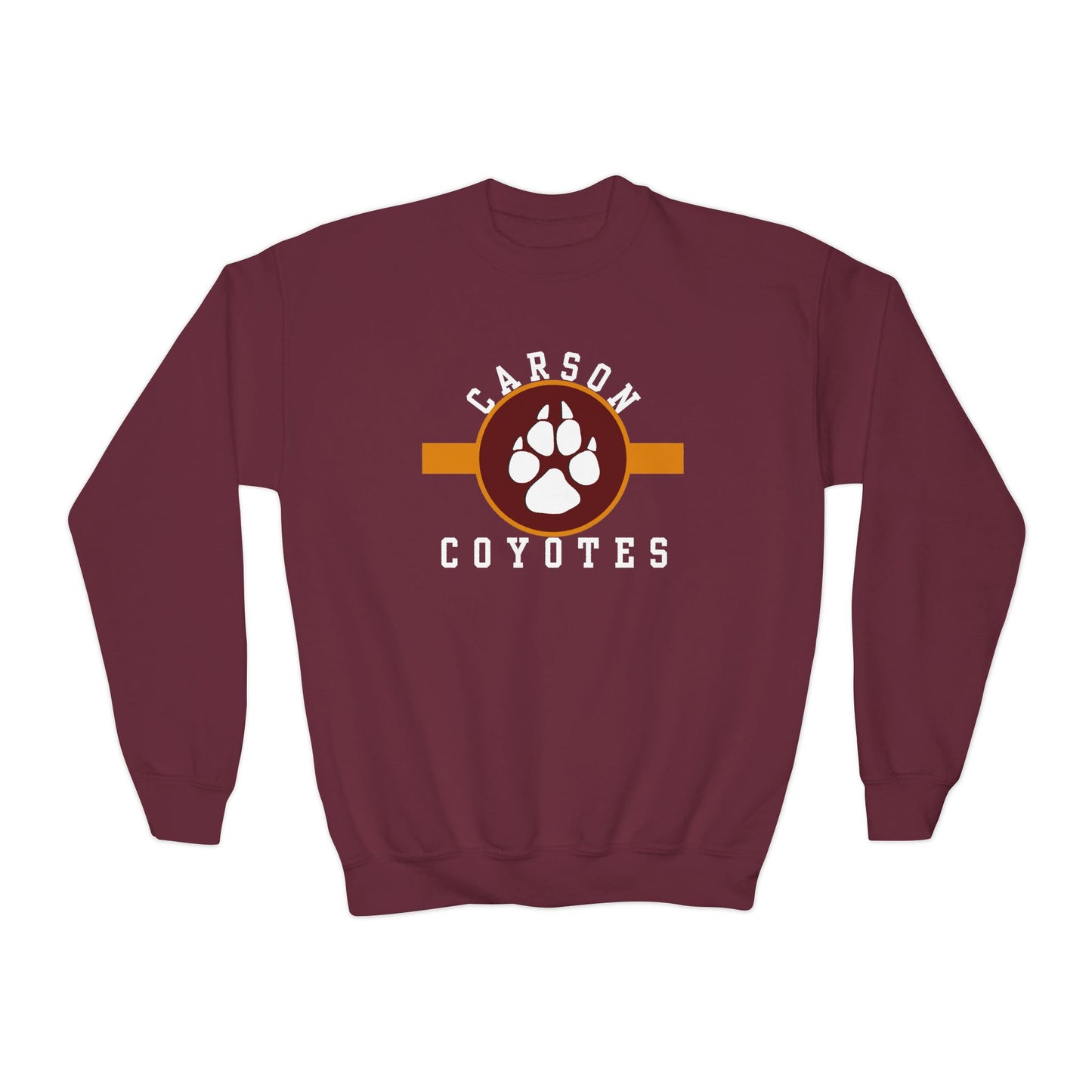 Youth Coyote Sweatshirt, Cozy Crewneck for Kids, School Spirit Apparel