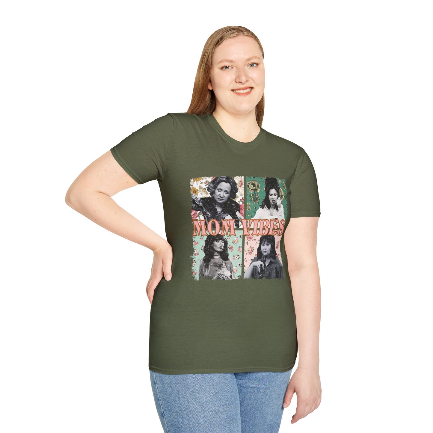 90s Mom Vibes Vintage Collage T-Shirt