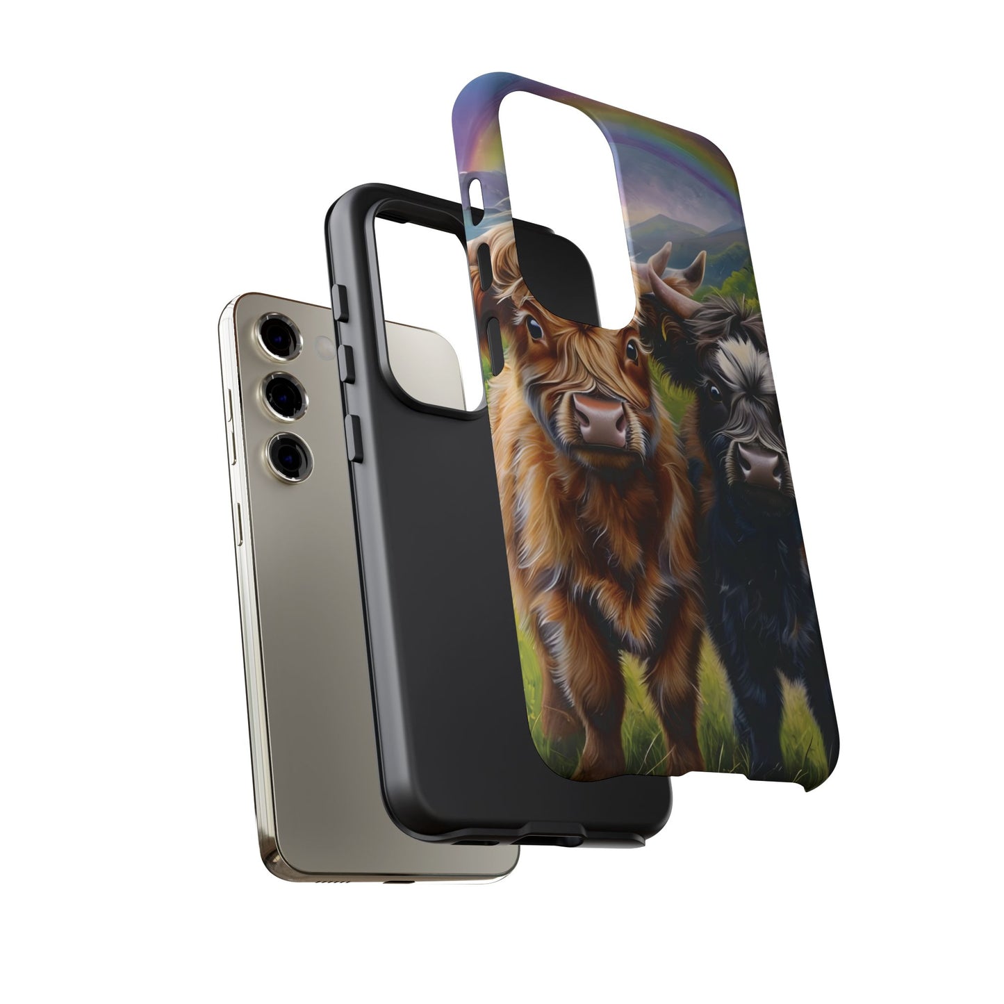 Highland Cow Besties Phone Case