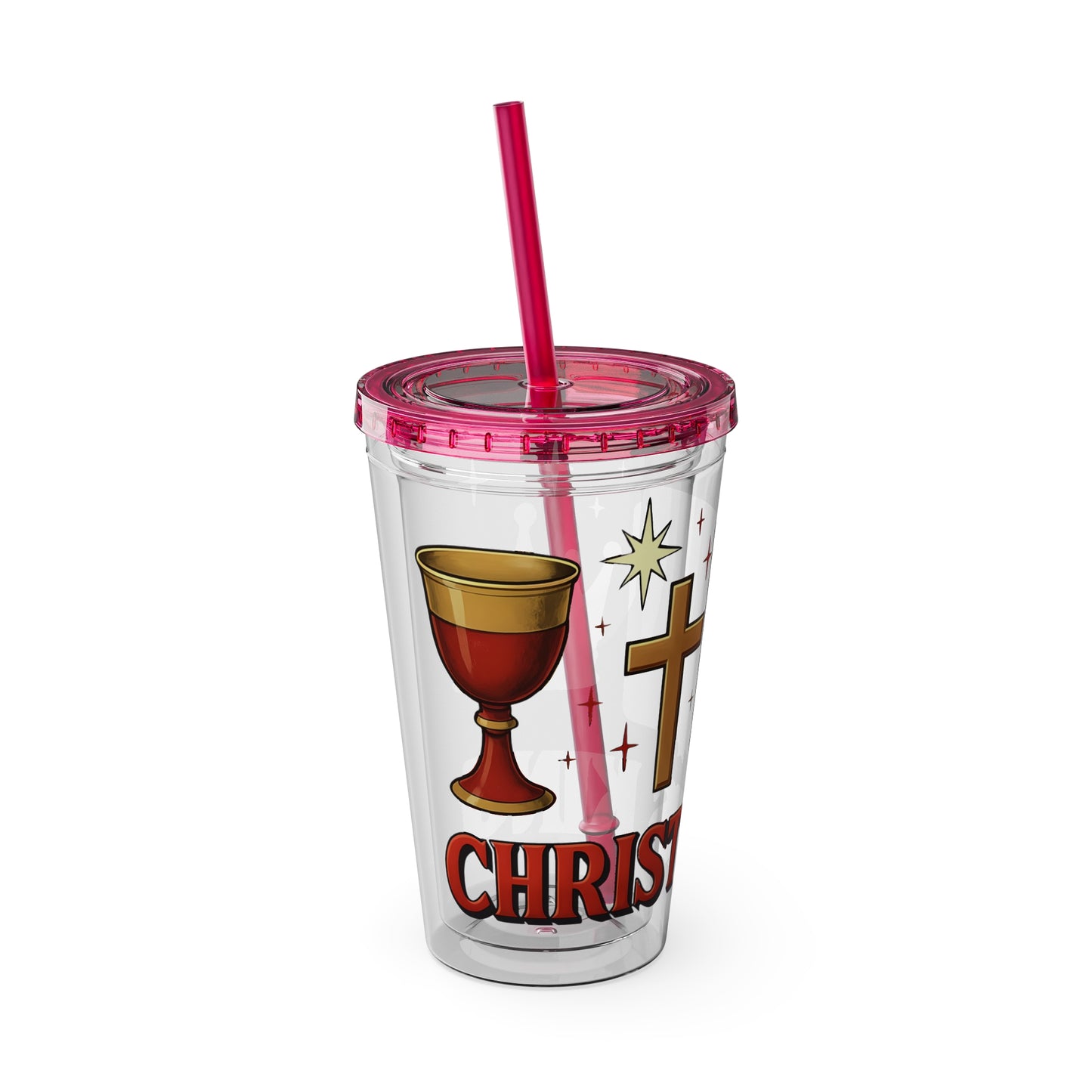 Christ is King Tumbler with Straw, 16oz