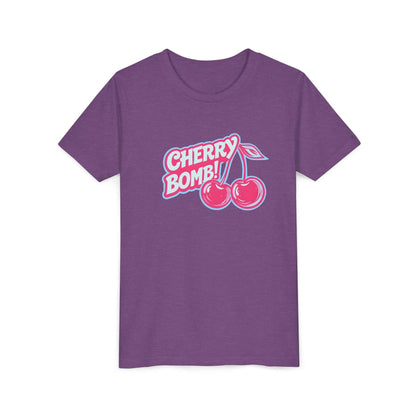 Youth Cherry Bomb Graphic Tee - Fun Summer Shirt