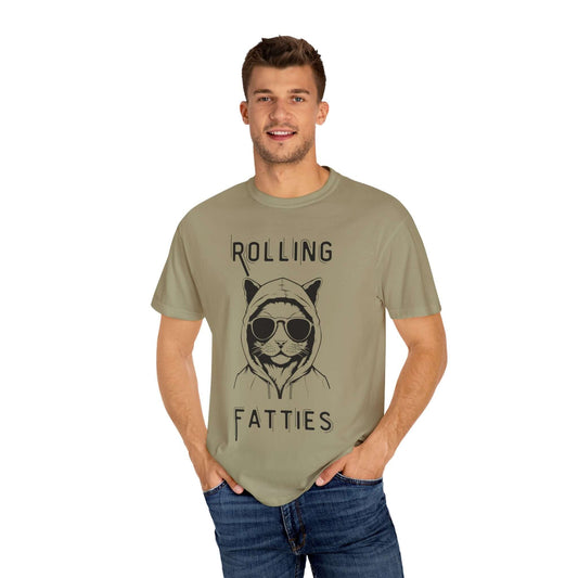 Rolling Fatties Funny Cat T-Shirt