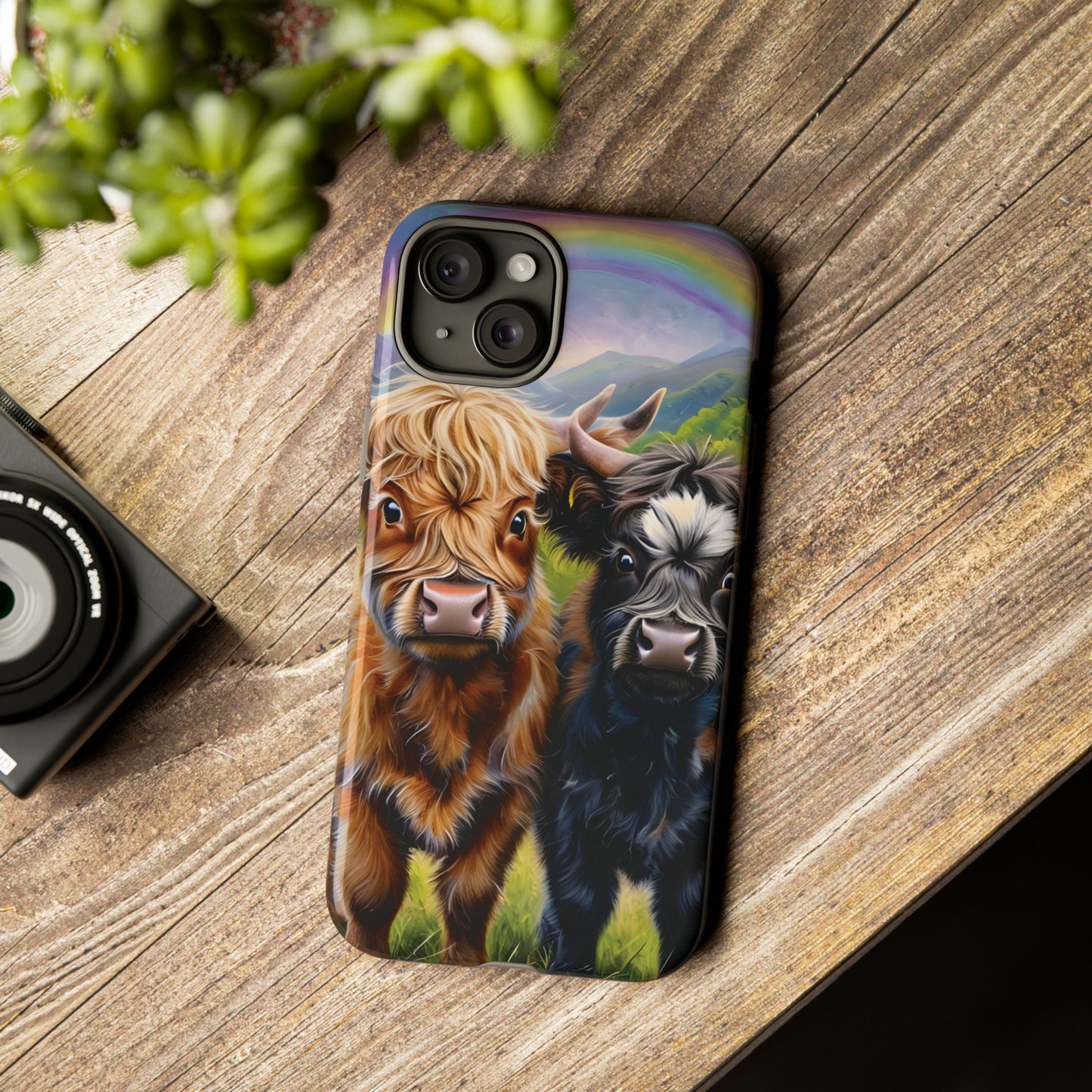 Highland Cow Besties Phone Case