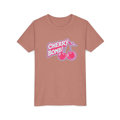 Youth Cherry Bomb Graphic Tee - Fun Summer Shirt