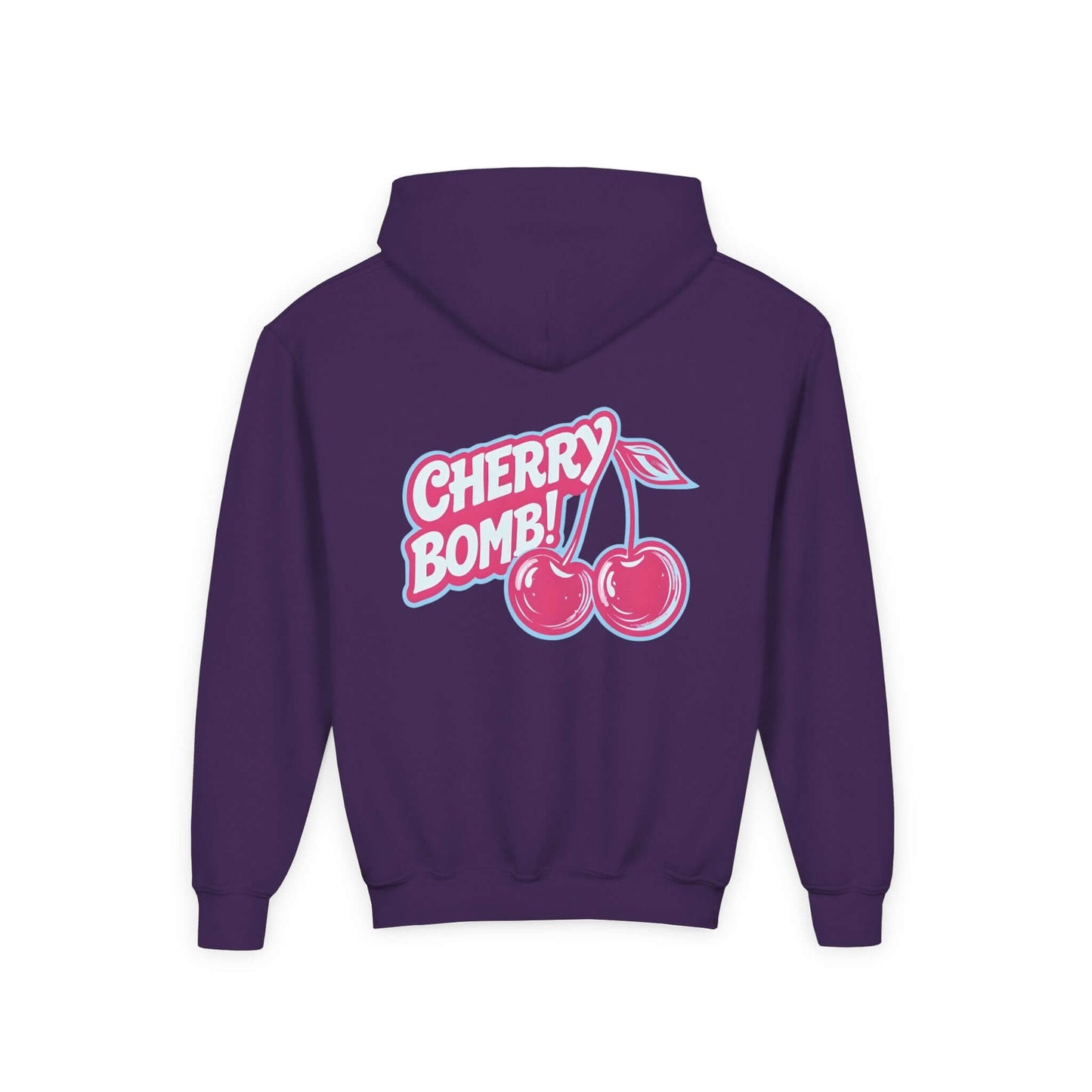 Cherry Bomb Youth Hoodie - Trendy Graphic Sweatshirt
