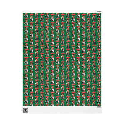 Funny Trump Christmas Wrapping Paper | Political Holiday Gift Wrap | Gag Gift Wrap | White Elephant Party Paper | Christmas Humor Wrap