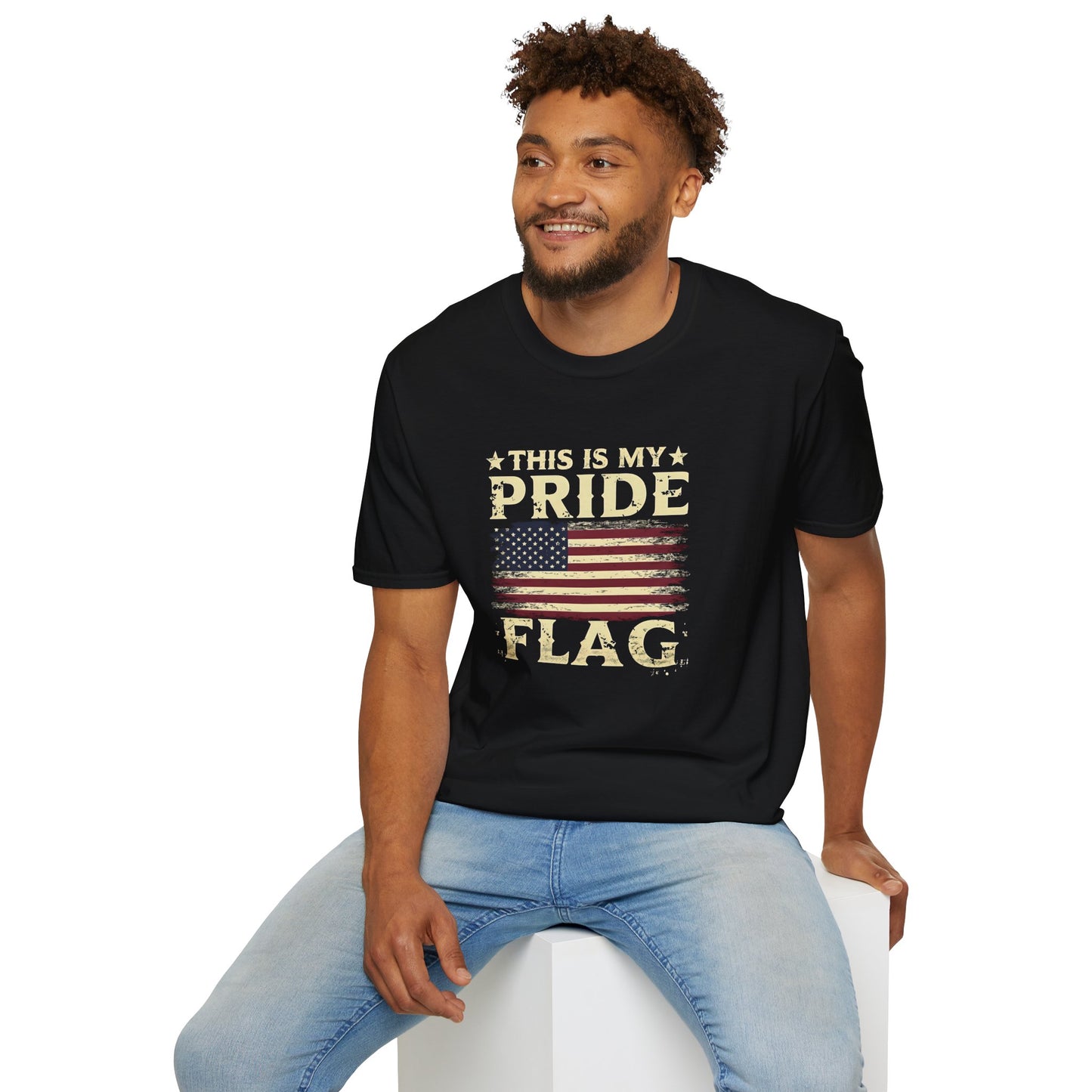 US Flag Pride T-Shirt - Unisex Softstyle - Casual Wear - Gift Ideas