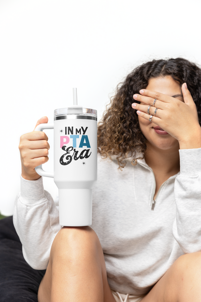 In my PTA Era Insulated Travel Mug, 40oz
