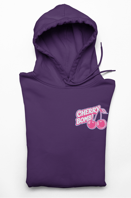 Cherry Bomb Youth Hoodie - Trendy Graphic Sweatshirt