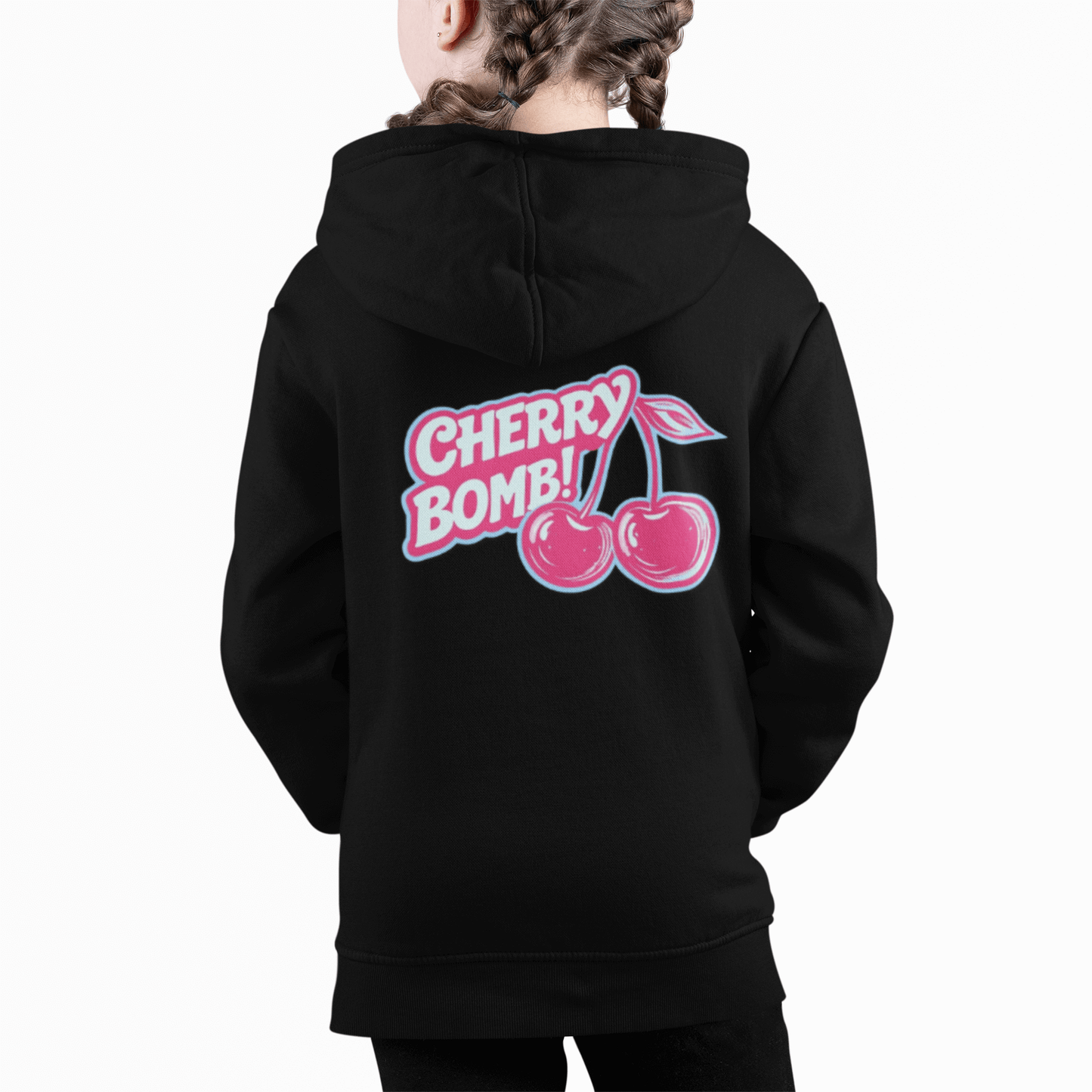 Cherry Bomb Youth Hoodie - Trendy Graphic Sweatshirt