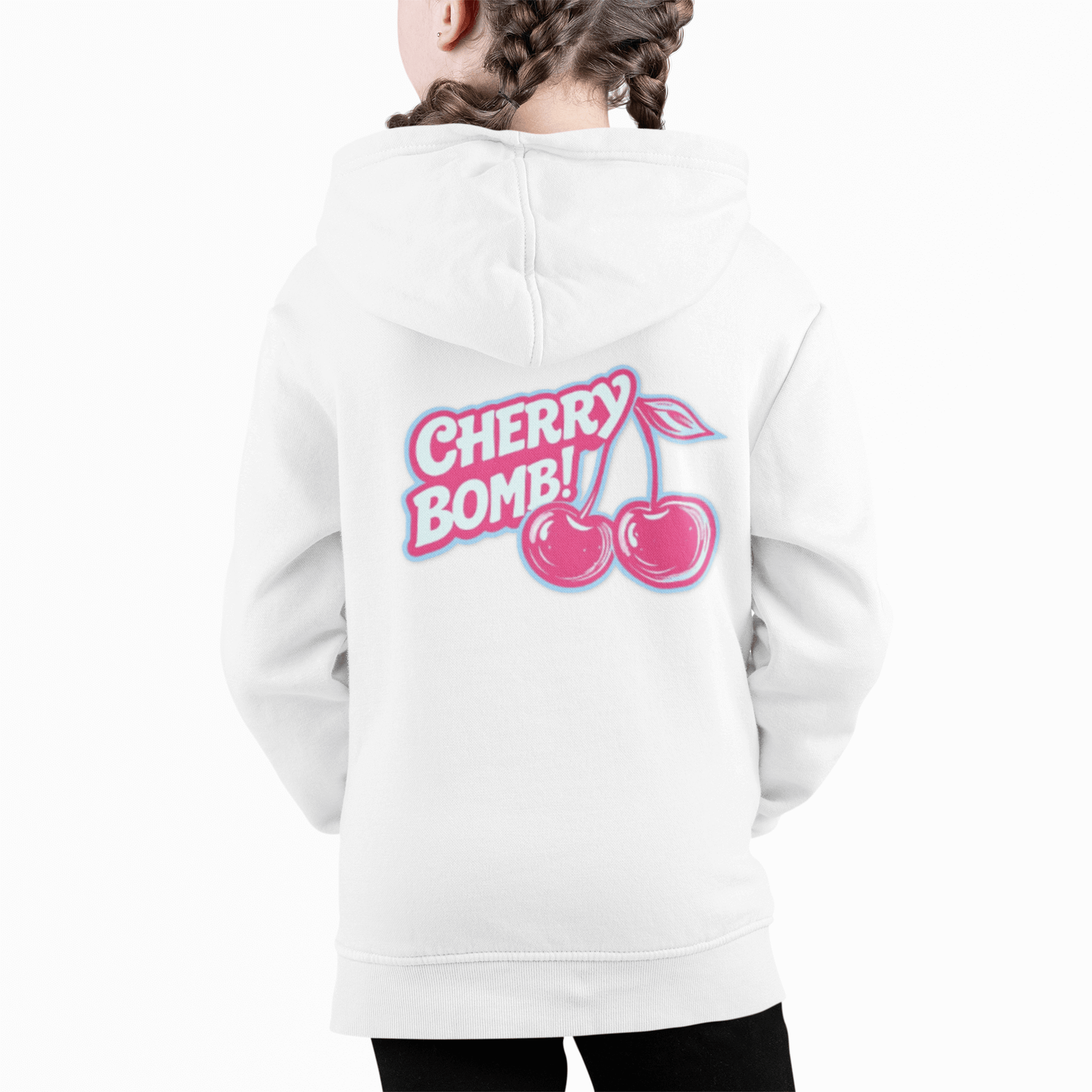 Cherry Bomb Youth Hoodie - Trendy Graphic Sweatshirt