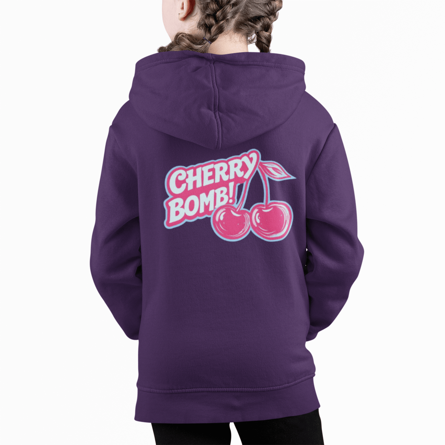 Cherry Bomb Youth Hoodie - Trendy Graphic Sweatshirt