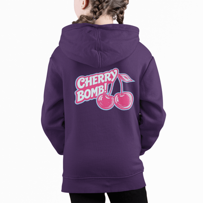 Cherry Bomb Youth Hoodie - Trendy Graphic Sweatshirt