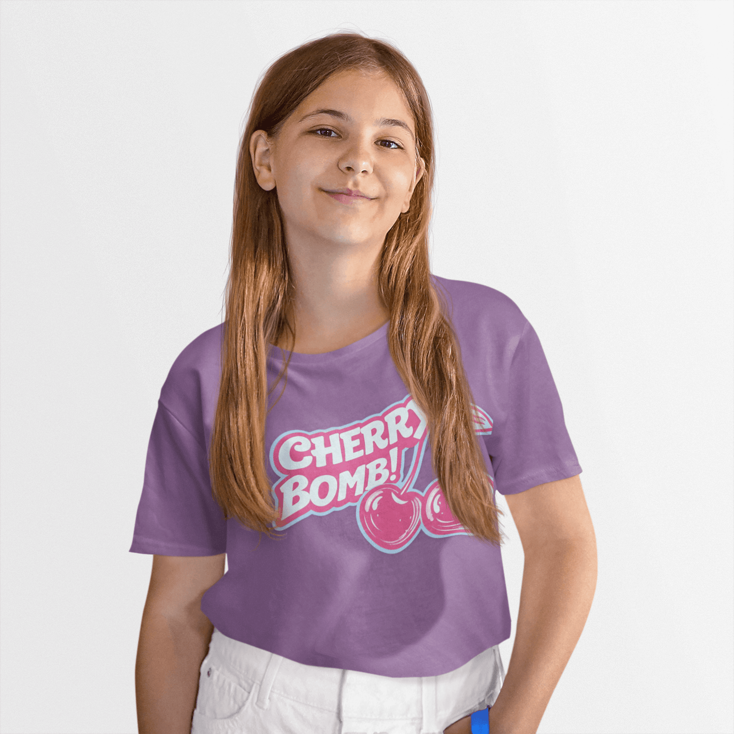 Youth Cherry Bomb Graphic Tee - Fun Summer Shirt