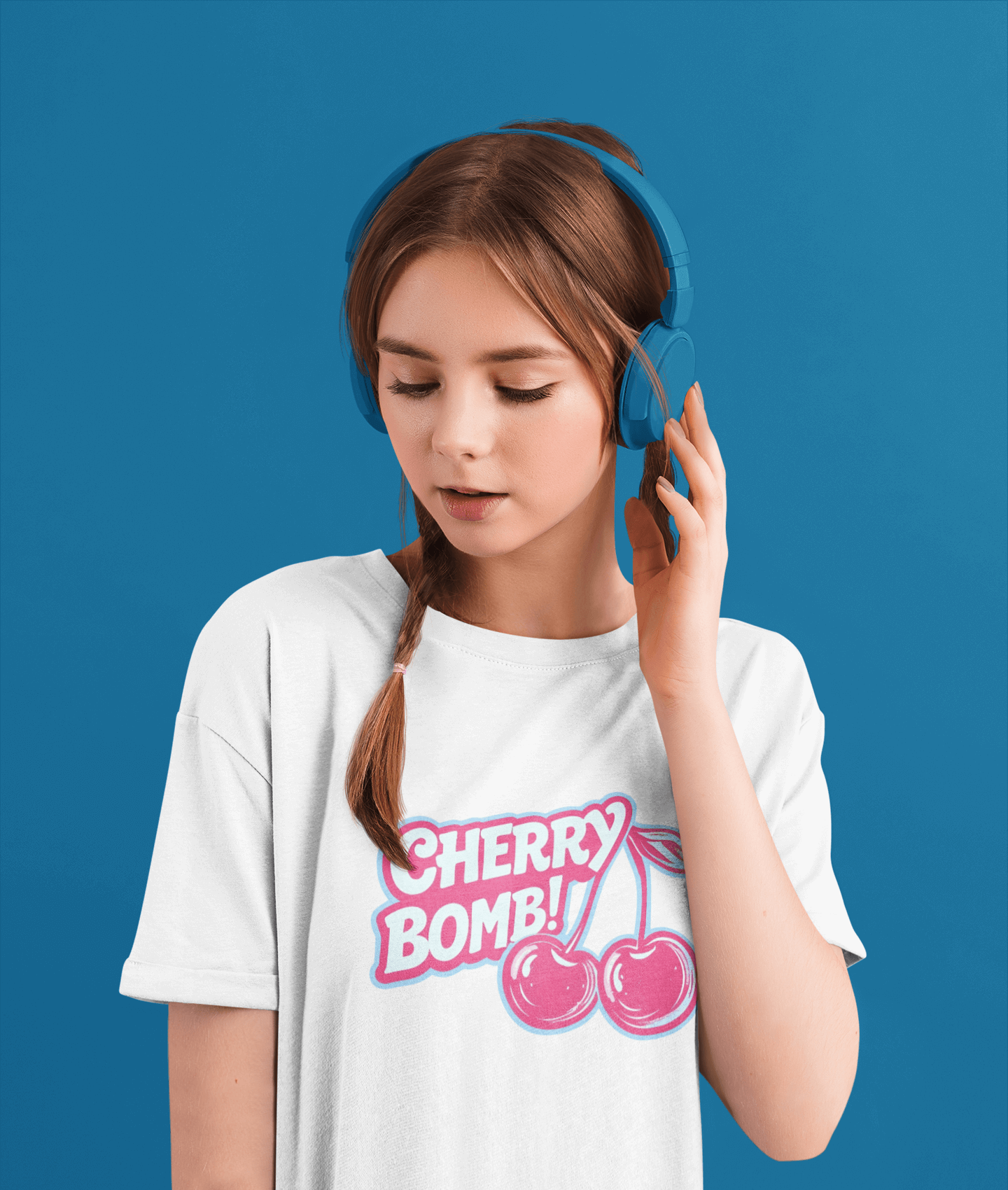 Youth Cherry Bomb Graphic Tee - Fun Summer Shirt