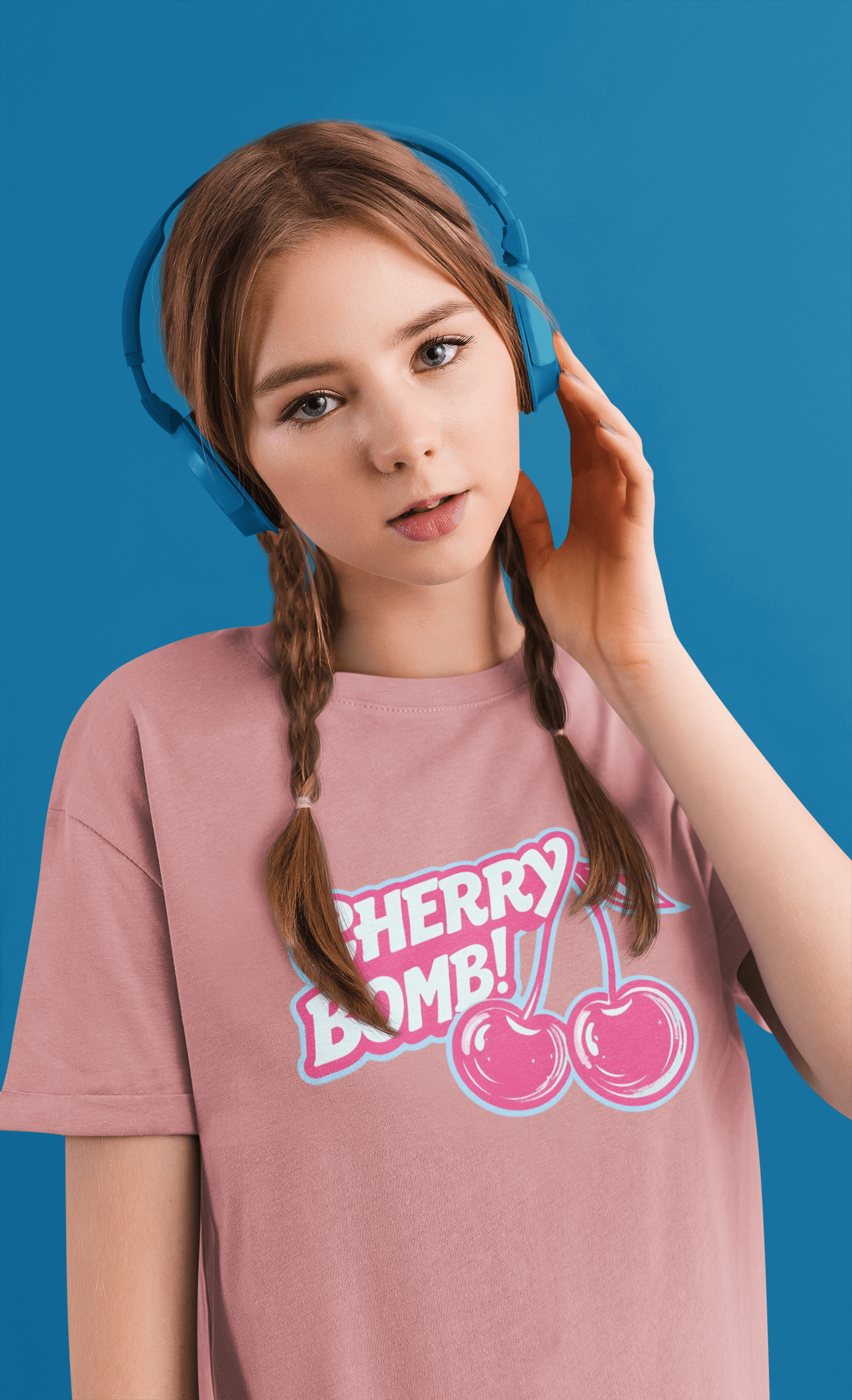 Youth Cherry Bomb Graphic Tee - Fun Summer Shirt