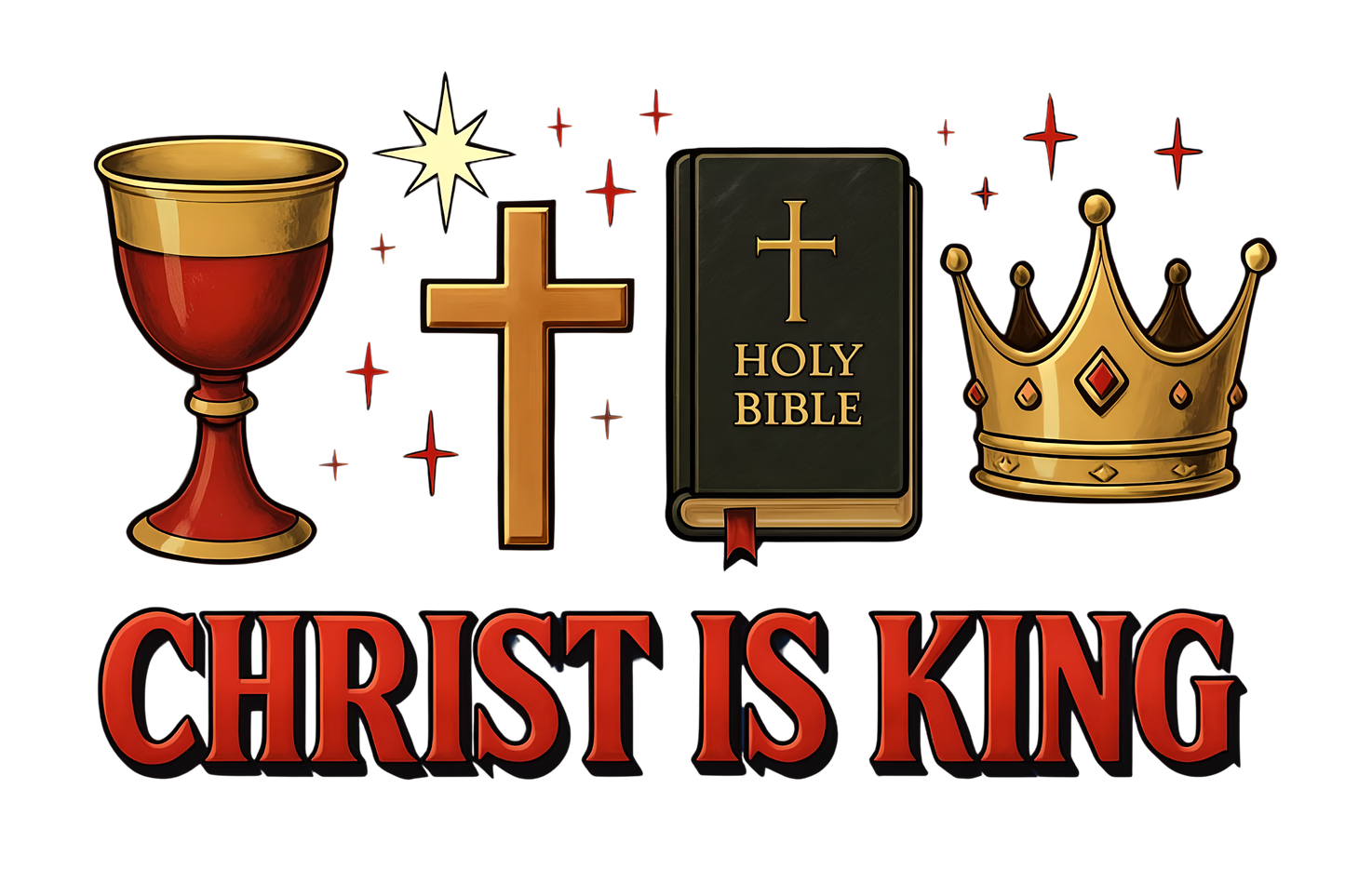 Christ is King Tumbler with Straw, 16oz