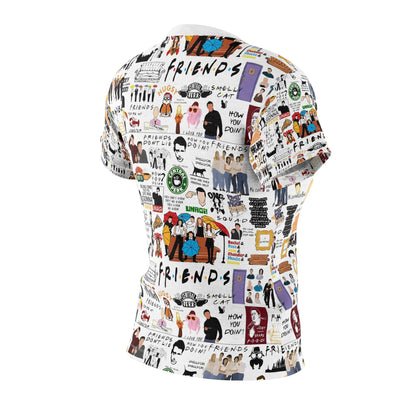 Friends TV Collage Women’s Tee All-Over Print Nostalgia Shirt